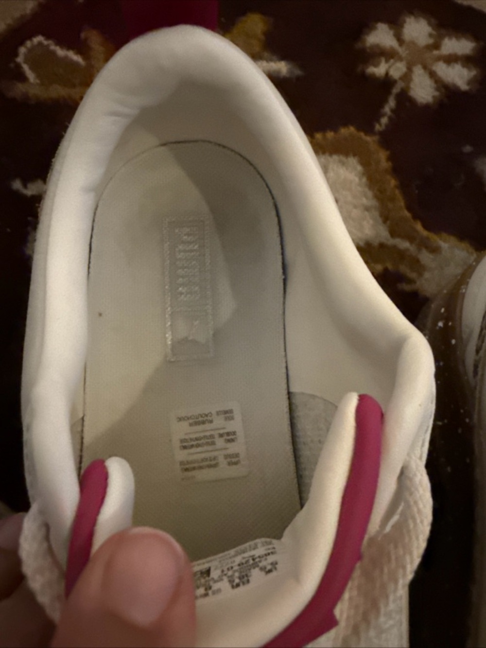Puma Women’s Cream Leather Platform Sneakers with Leopard Detail - Picture 7 of 14